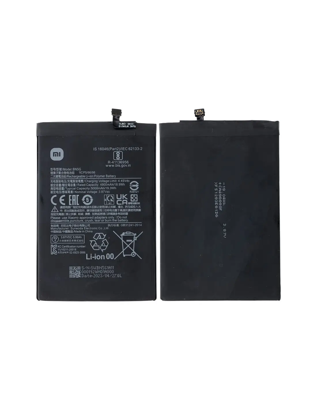 Bateria Original Xiaomi Redmi 10A - Redmi 10C Modelo BN5G 1