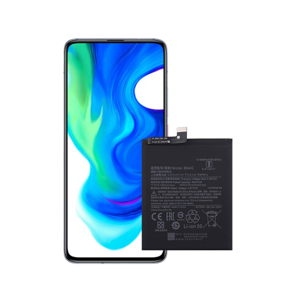 Bateria Para Xiaomi Poco F2 Pro BM4Q 4700 Mah 1
