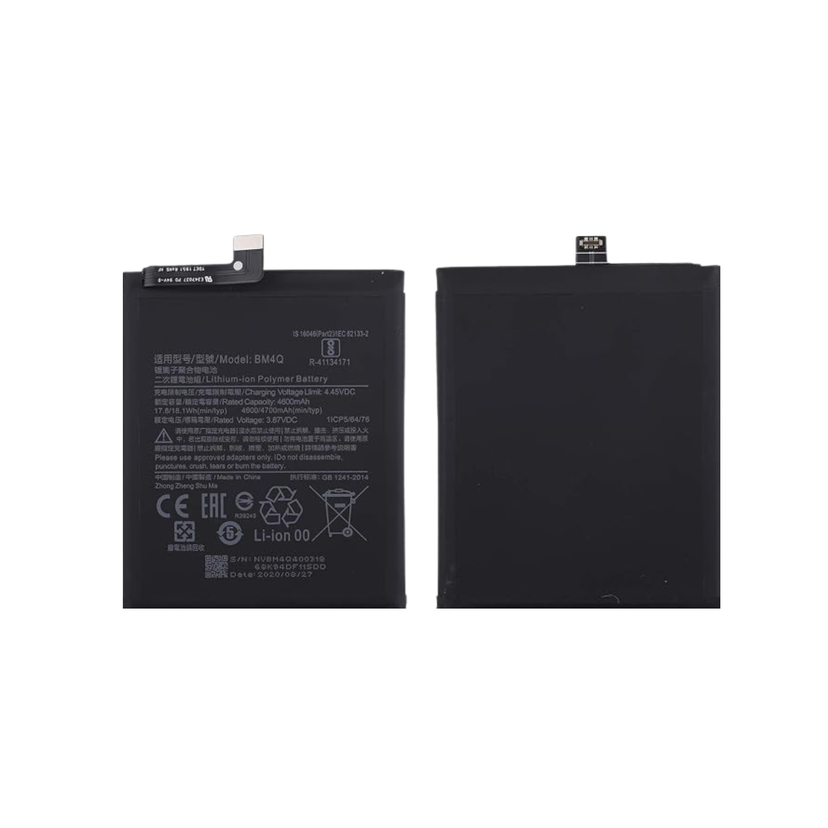 Bateria Para Xiaomi Poco F2 Pro BM4Q 4700 Mah 4