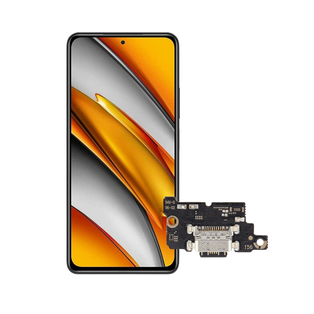 Flex Carga Para Xiaomi Poco F3 Repuesto 1