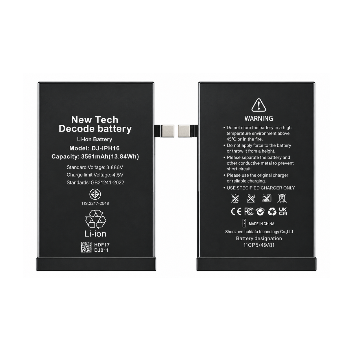 Bateria Para Iphone 16 Capacidad 3561 Mah Reemplazo 4