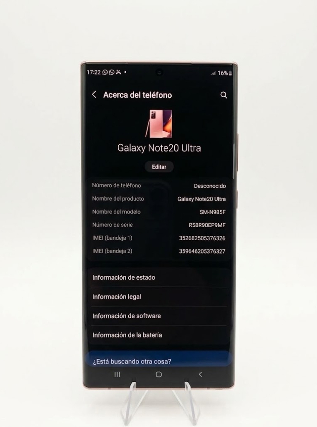 Samsung Galaxy Note 20 ultra 256GB Gold  2