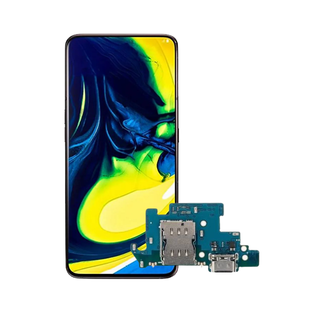 Flex Carga Para Samsung Galaxy A80 A805 Repuesto 1