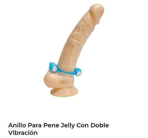 Anillo para pene jelly con doble vibracion