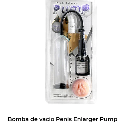Bomba al vacío penis enlarger pump