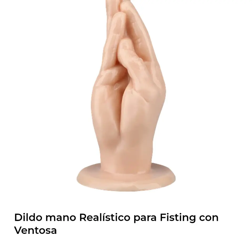 Dildo mano realístico para fisting con ventosa 1