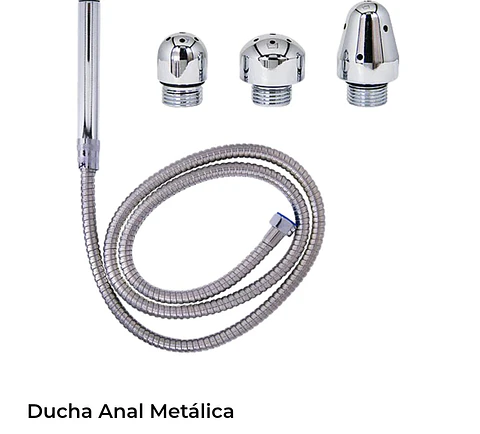 Ducha anal metálica