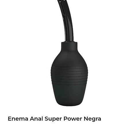 Enema anal super power negra