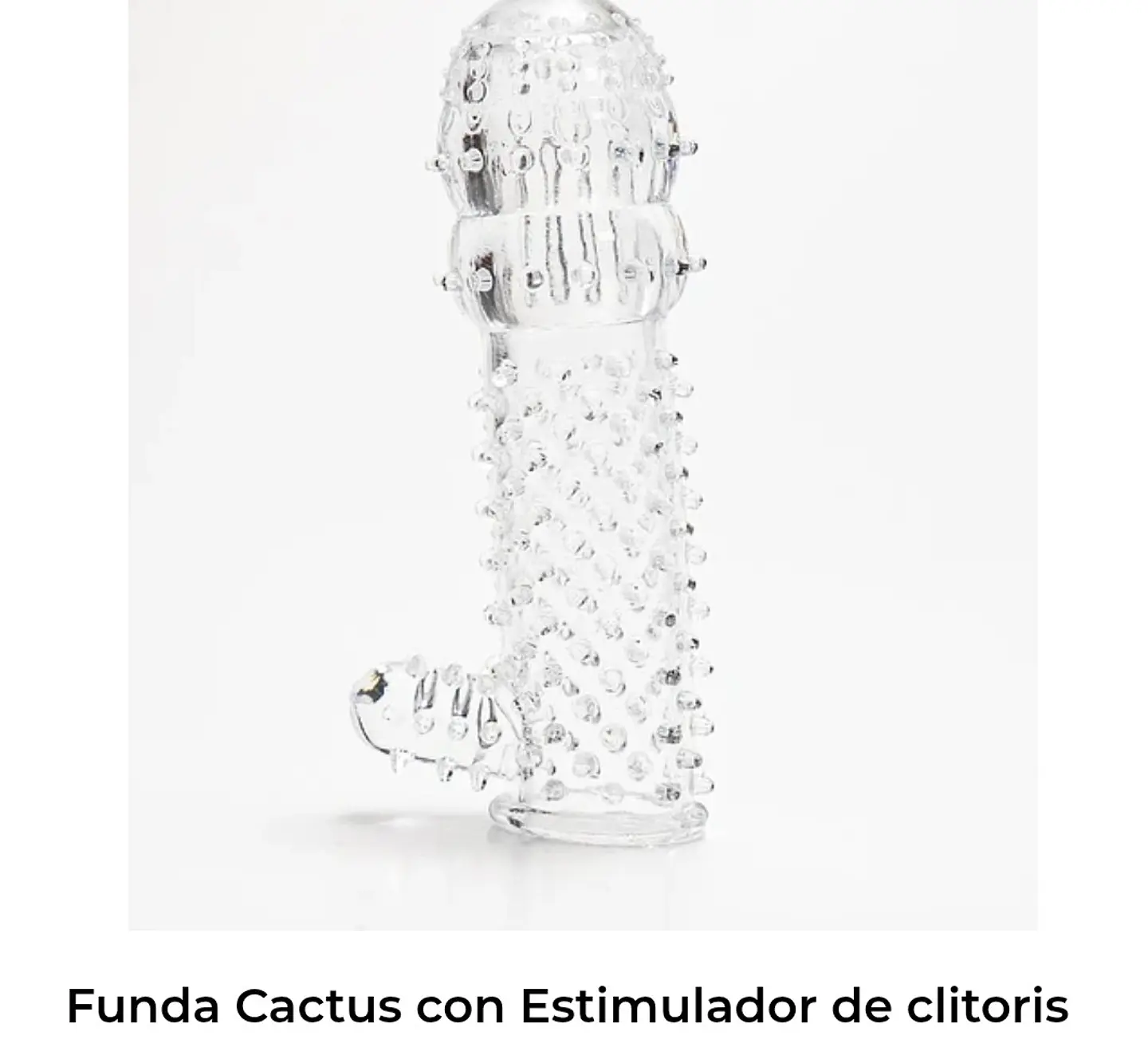 Funda cactus con estimulador de clítoris 1