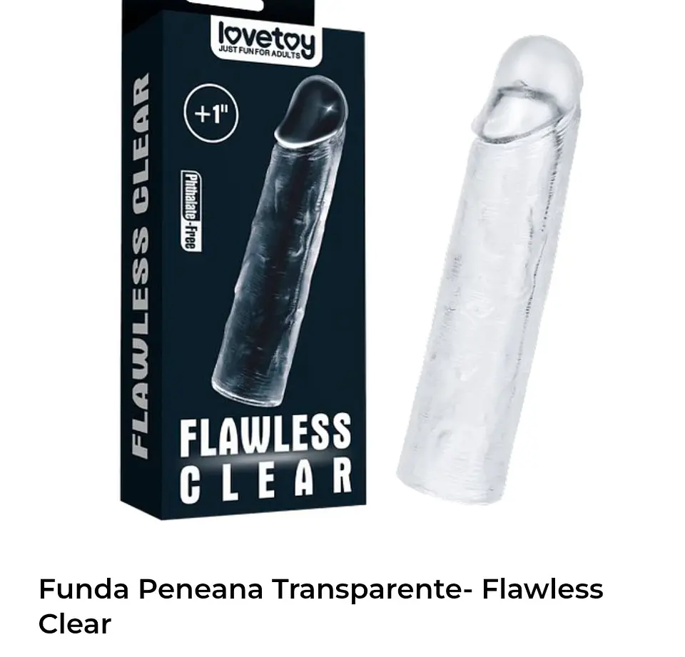Funda peneana transparente flawless clear 1
