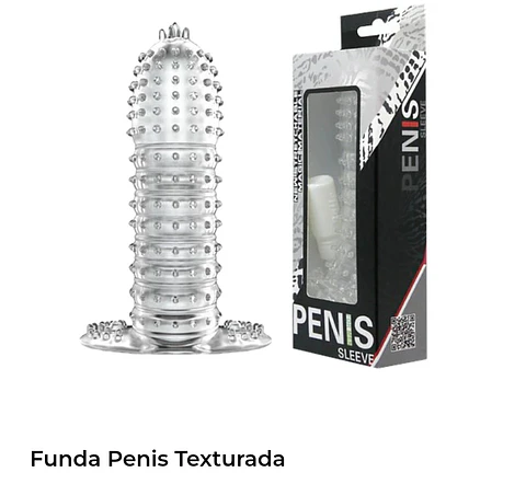 Funda penis texturada