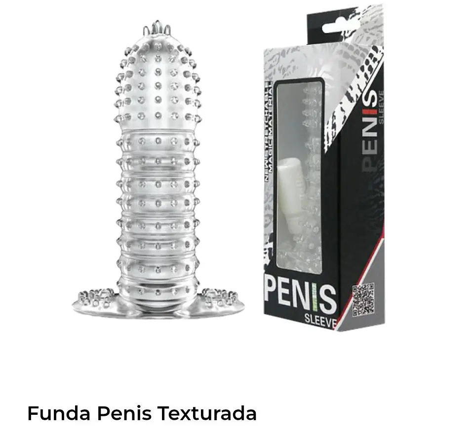 Funda penis texturada 1