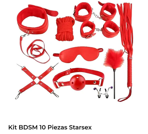 Kit bdsm 10 piezas starsex