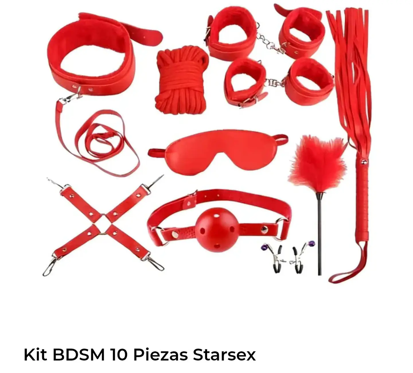 Kit bdsm 10 piezas starsex 1