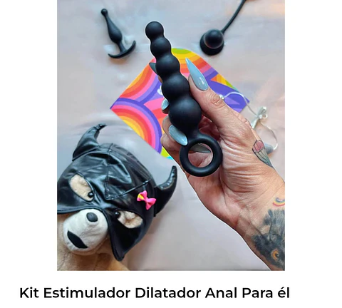 Kit estimulador dilatador anal para el