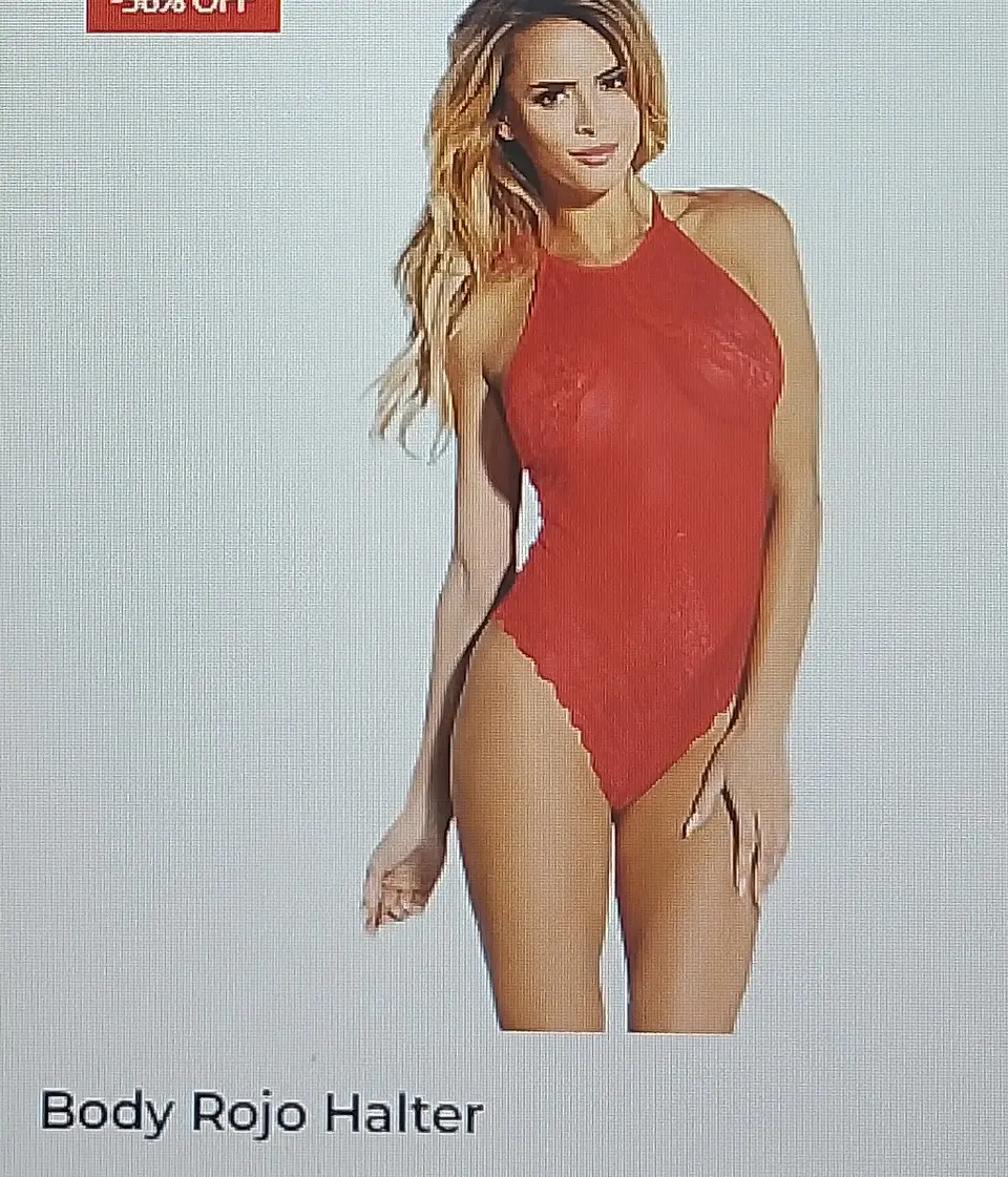 Body rojo halter 1