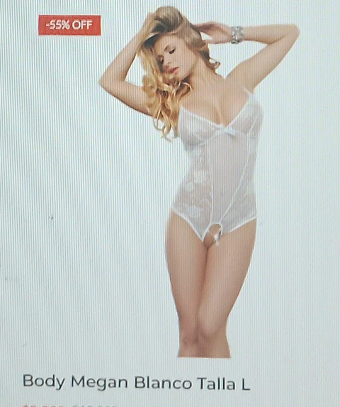 Body Megan blanco Talla L