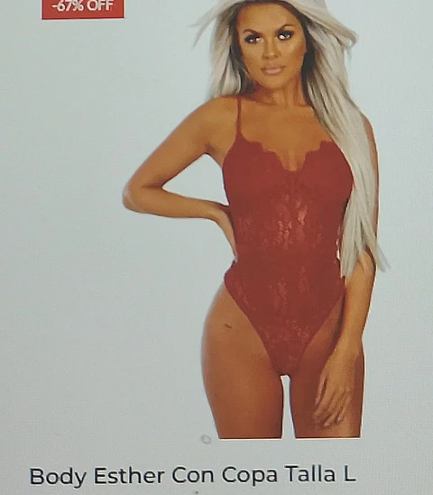 Body Esther con copa Talla L