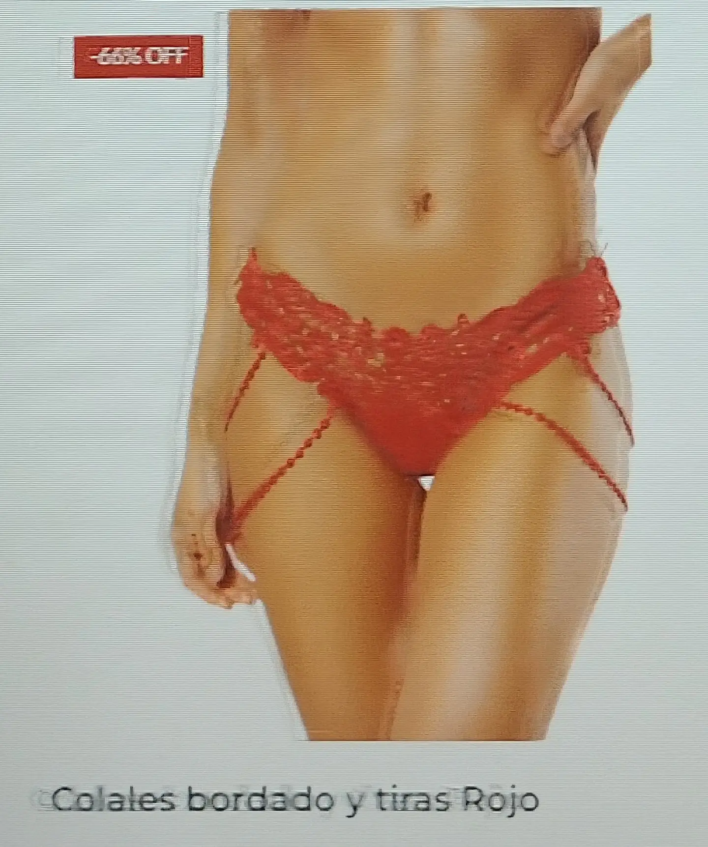 Colales bordado y tiras rojo 1