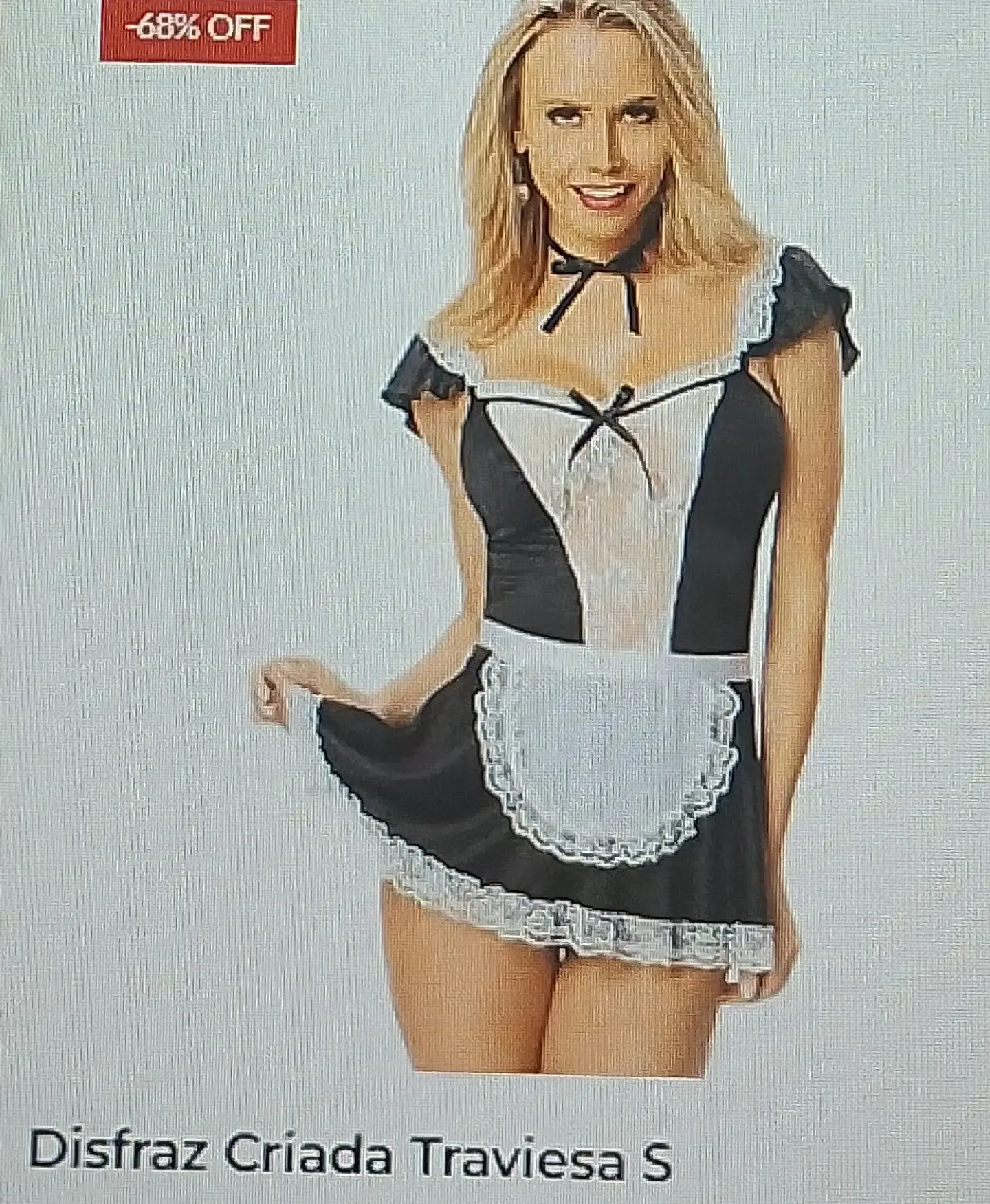 Disfraz criada traviesa Talla S 1