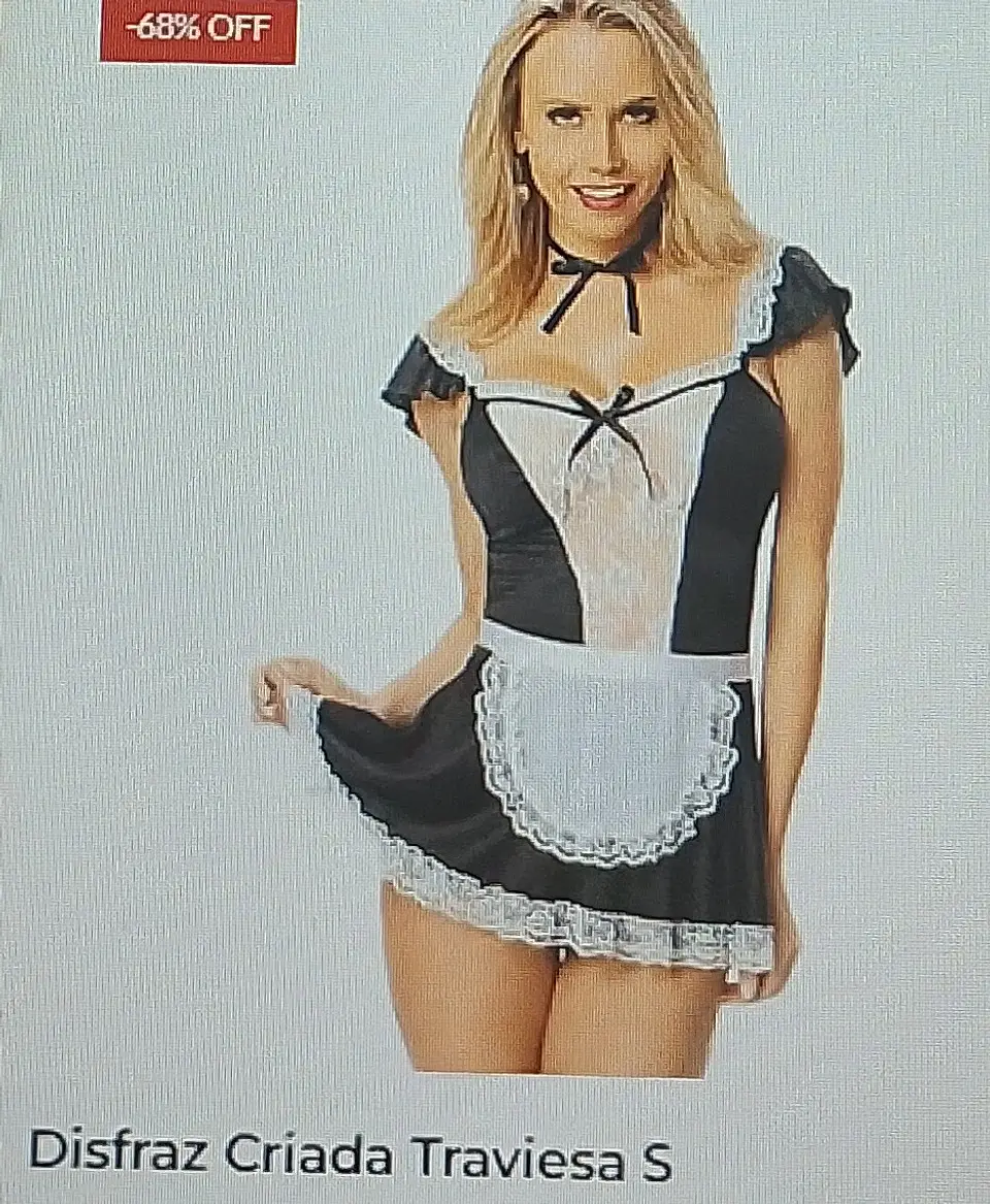 Disfraz criada traviesa Talla S 1