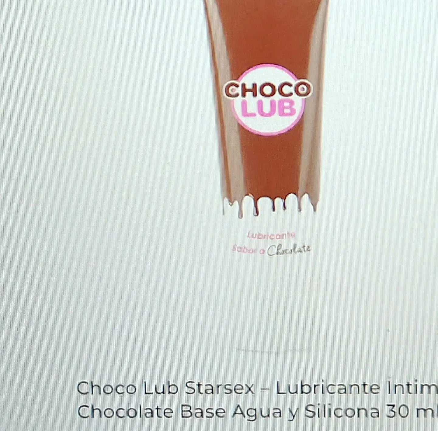 Choco lub starsex-lubricante intimo chocolate base agua y silicona 30 ML 1