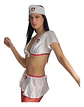 Disfraz De Enfermera Lencería Sexy Femenina Conjunto Sexshop Negro - Miniatura 1