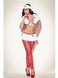 Disfraz De Enfermera Lencería Sexy Femenina Conjunto Sexshop Negro - Miniatura 2