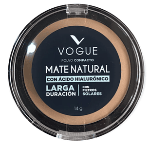 POLVO COMPACTO NATURAL MATE CANELA VOGUE