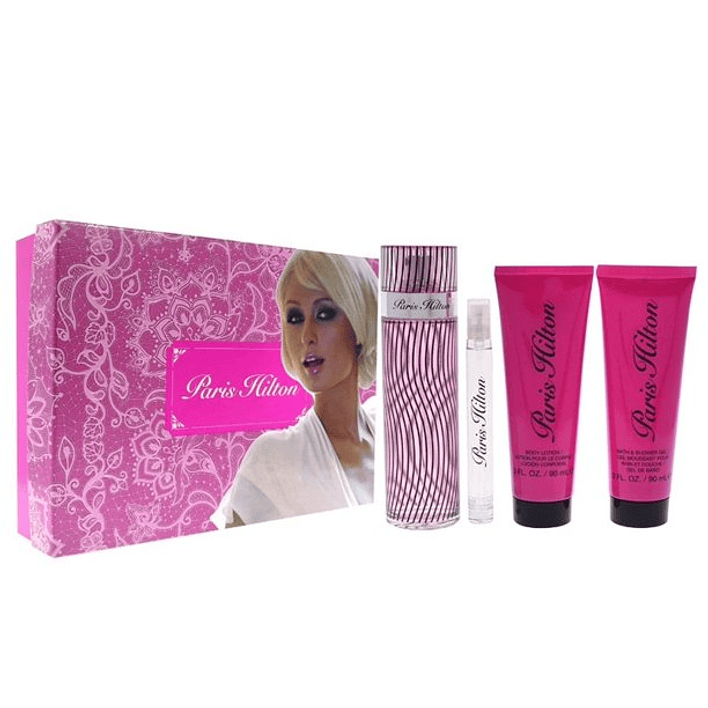 Estuche Paris Hilton Edp 100ml+10ml+90ml B/L+90ml S/G Mujer 1