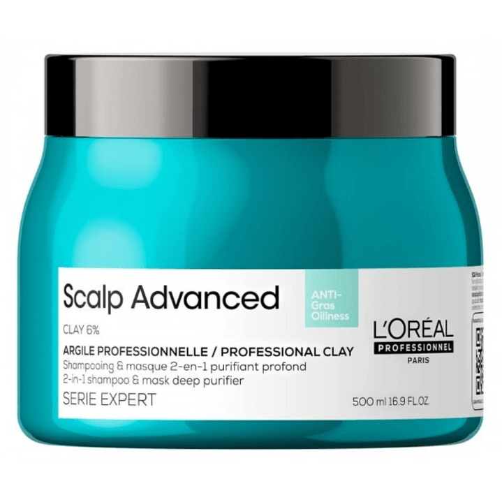 Máscara 2 en 1 Limpieza Profunda Scalp Advanced 500ml Loreal Professionnel