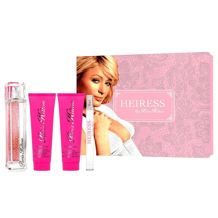 Estuche Heiress Paris Hilton Edp 100ML+10ML+90ML B/L + 90ML S/G Mujer 1