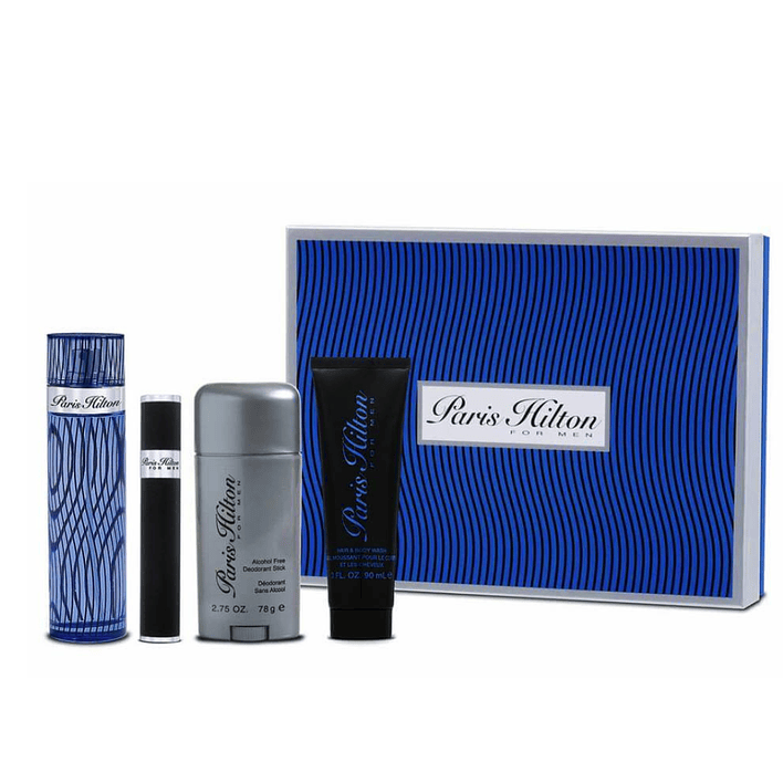 Estuche Paris Hilton Edt 100ML+10ML+90ML S/G + 78ML Deo Hombre 1