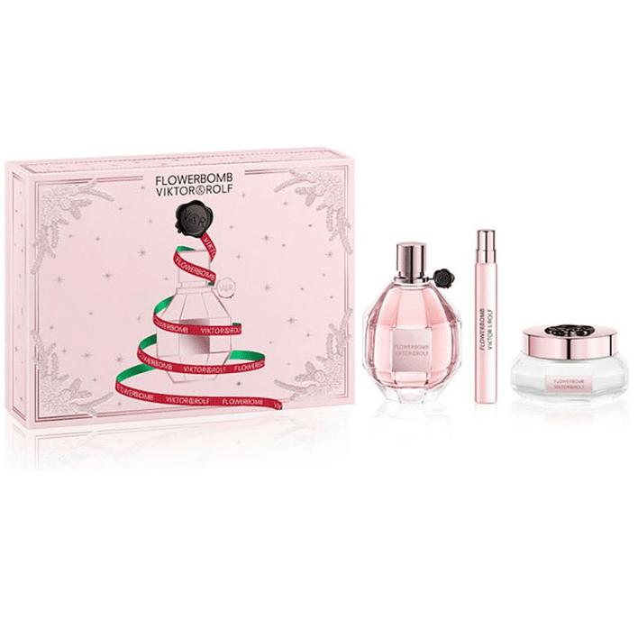 Estuche Flowerbomb Victor & Rolf Edp 100ML+10ML + 200ML Crema Corpo Mujer 1