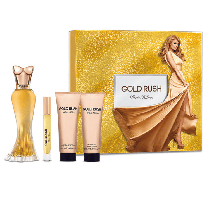 Estuche Gold Rush Paris Hilton Edp 100Ml+90Ml B/L+90Ml S/G Mujer . 1