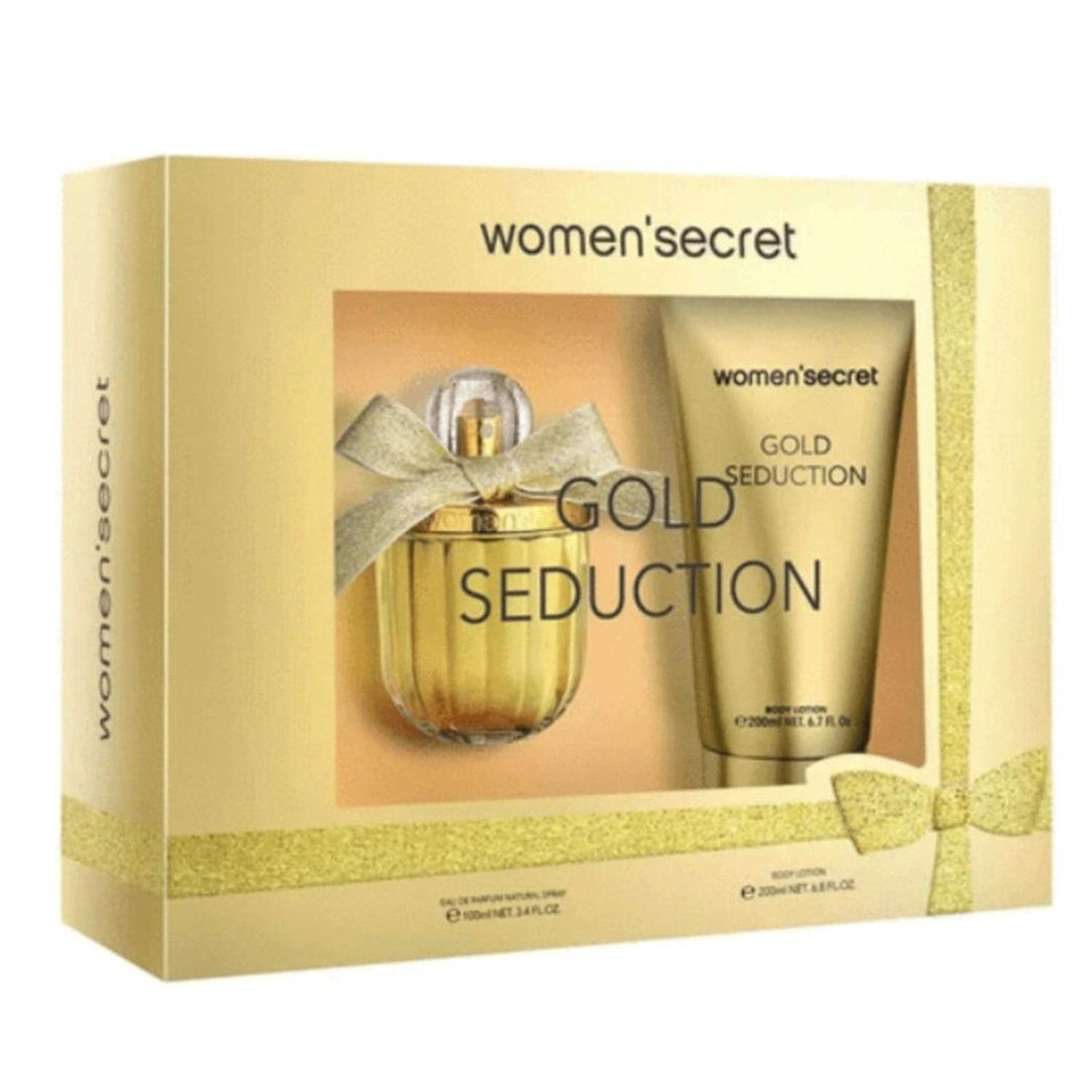 WOMAN SECRET GOLD SEDUCTION ESTUCHE 2PCS EDP 100ML + BL MUJER 1