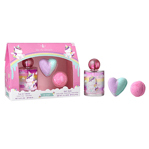 EAU MY UNICORN EDT SET 100ML+ 2 BOMBA DE BAÑO