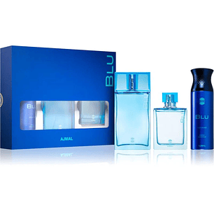 Estuche Blu Ajmal 90ML+200ML Deo+100ML EDC Hombre