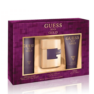 Estuche Guess Man Gold Edt 75ML+200ML S/G +226ML Deo Hombre