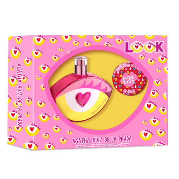 Estuche Look Agatha Ruiz De La Prada Edt 80Ml + 15g Balsamo Labial 1