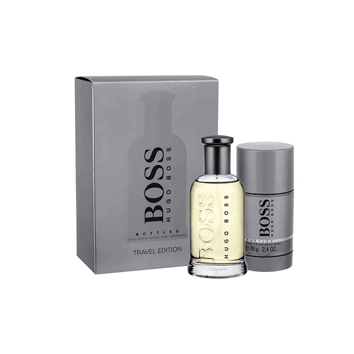 Estuche Hugo Boss Bottled Travel Edition Edt 100ML+70g Stick DEO Hombre (Sin Celofan) 1
