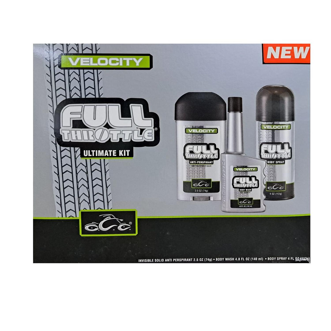 Estuche Full Throttle 140ML B/W + 113G B/S + 74G A/P Hombre 1