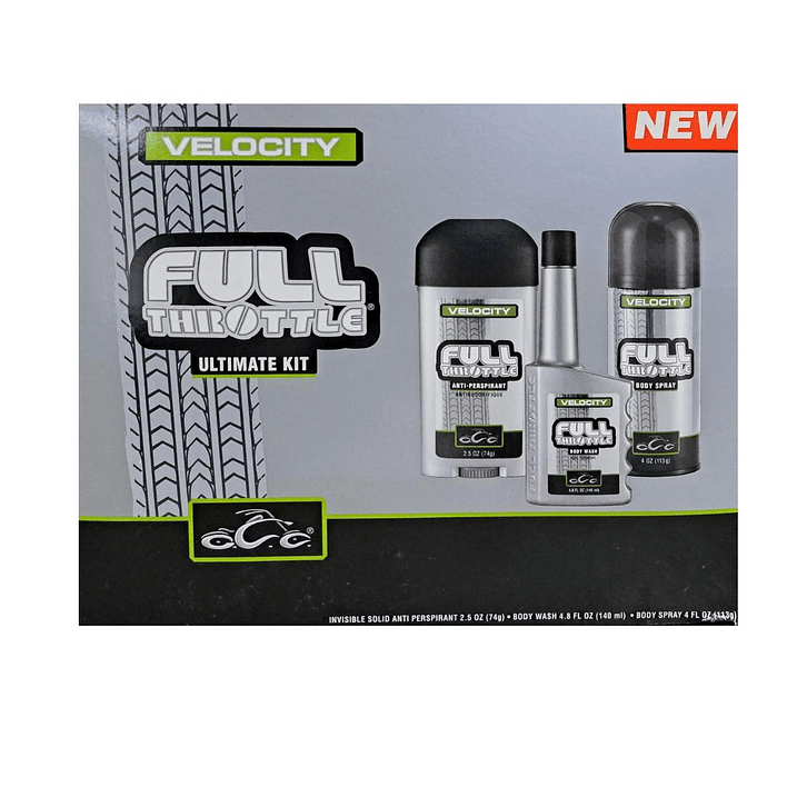 Estuche Full Throttle 140ML B/W + 113G B/S + 74G A/P Hombre 1