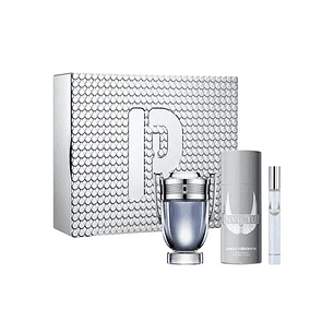 Estuche Invictus Paco Rabanne Edt 100Ml+ DEO 150ML + Travel spary 10Ml Hombre