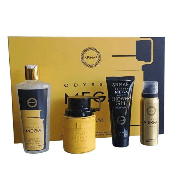 Estuche Odyssey Mega 100ML+250ML Shampoo+50ML Spray+100 S/G Hombre 1