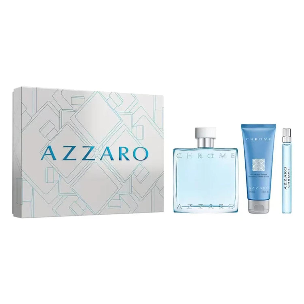 Estuche Azzaro Chrome Edt 100Ml+75 Ml H&B + 10Ml 1