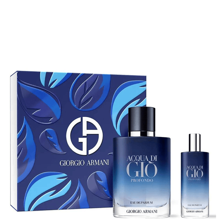 Estuche Acqua di gio Giorgio Armani Profondo Edp 100Ml +15Ml Hombre 1