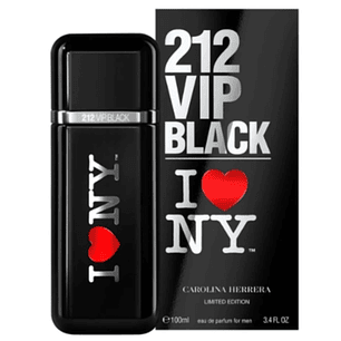212 Vip Black I Love NY Carolina Hererra Edp 100ML Hombre