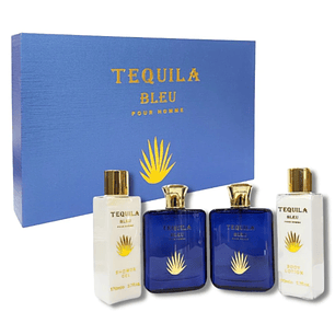 Estuche Tequila Bleu Bharara Edp 100ml + 170ml S/G + 100ml A/S + 170ml