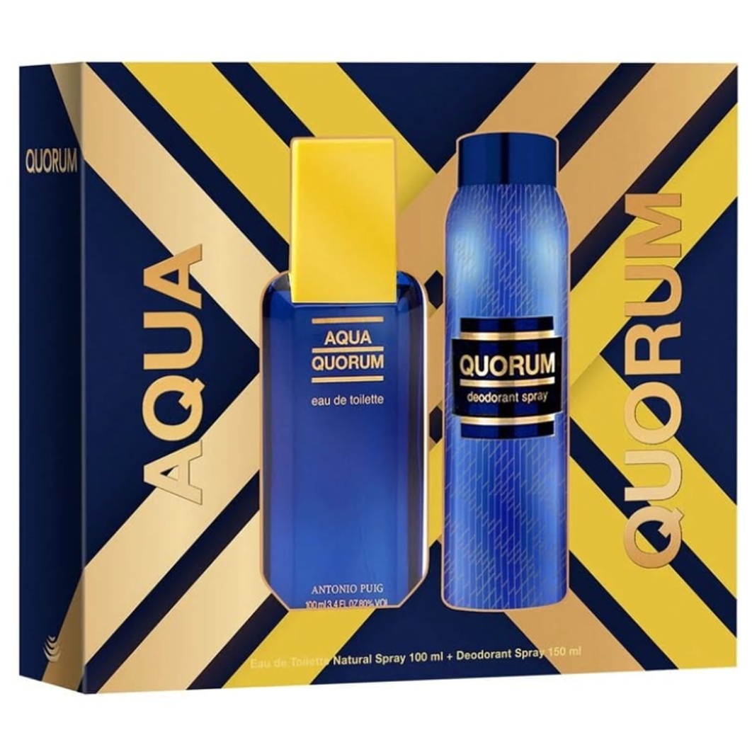 Estuche Aqua Quorum Edt 100Ml+150Ml Deodorant Hombre 1